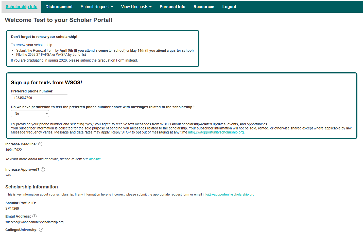 Screenshot of page 1 on the Scholar Portal